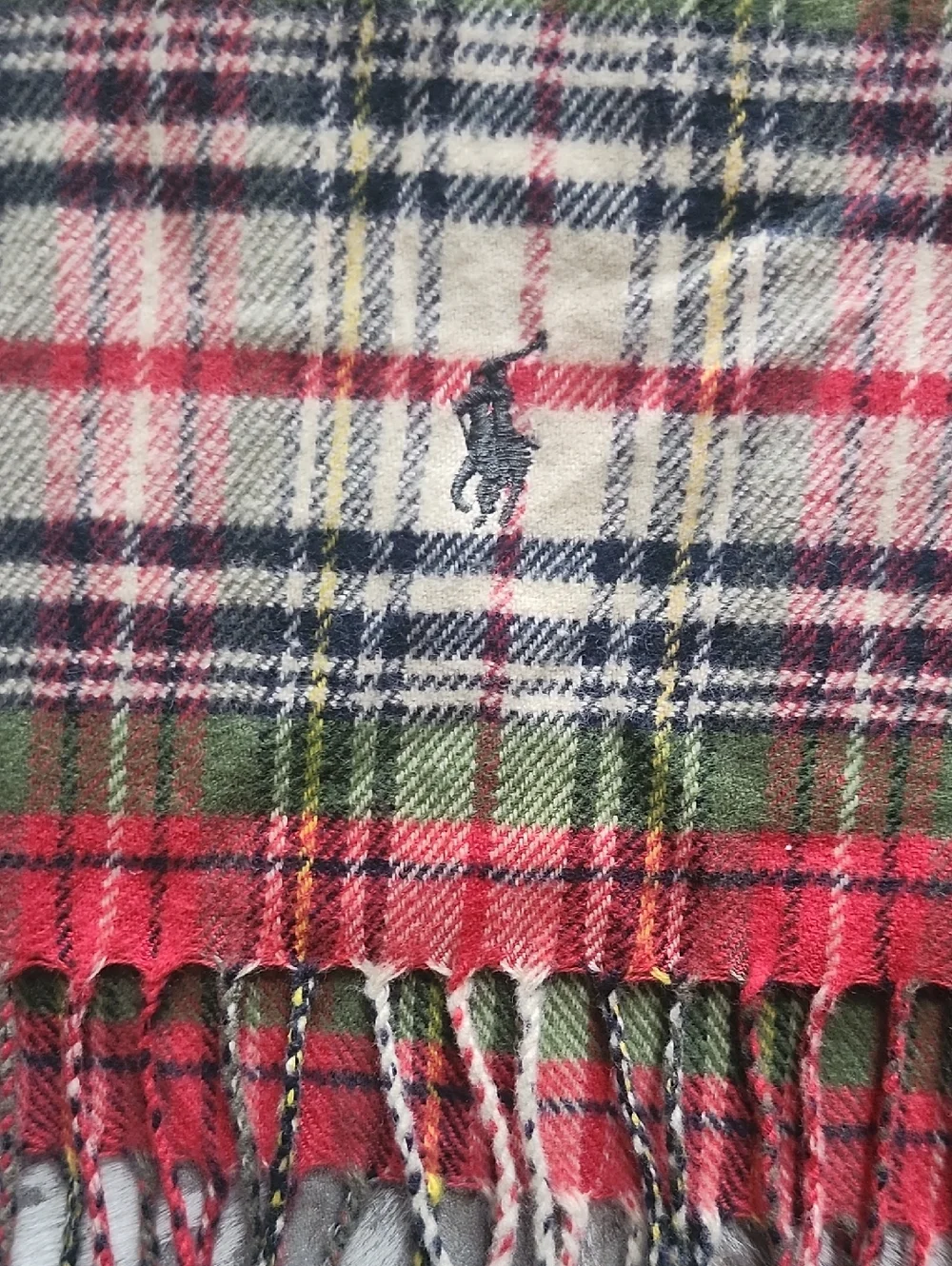 Ralph Lauren Cotton Plaid Scarf